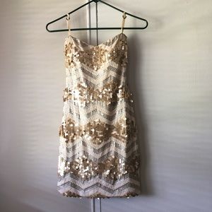 Gold and Glam sequin party dress